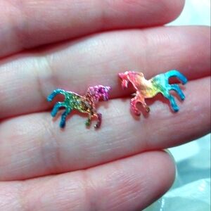 NEW! Beautiful Colorful Unicorn Horse Earrings